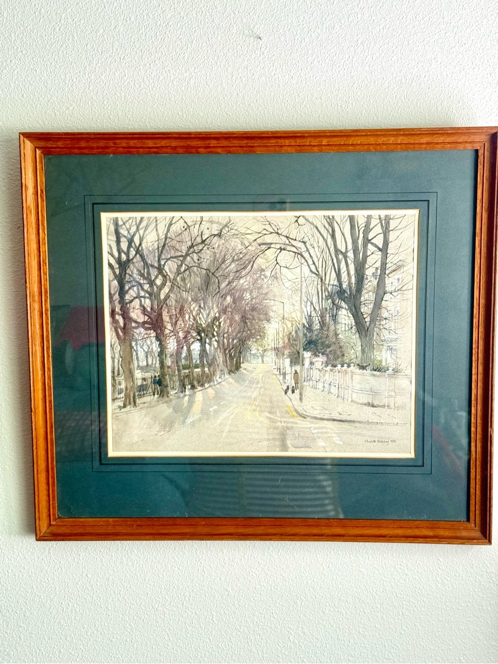 Charlotte Halliday Watercolor "Afternoon Walk, Little Venice" RWS Galleries Prov